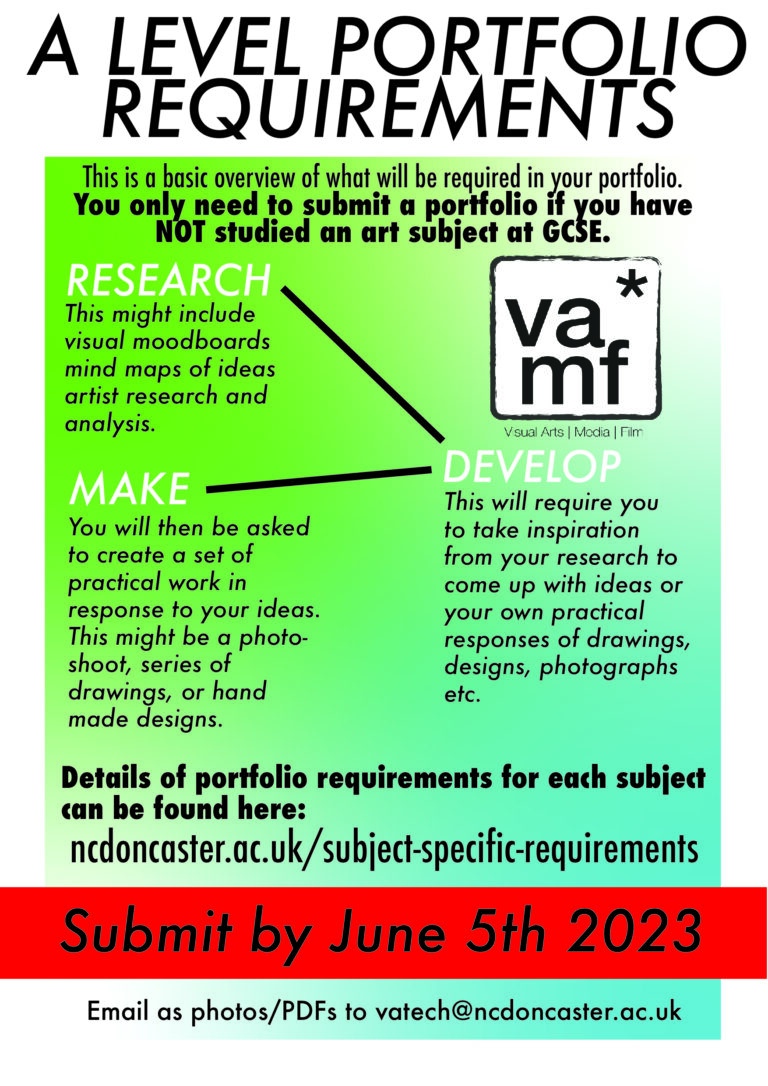 Visual Arts Portfolio Guidance New College Doncaster